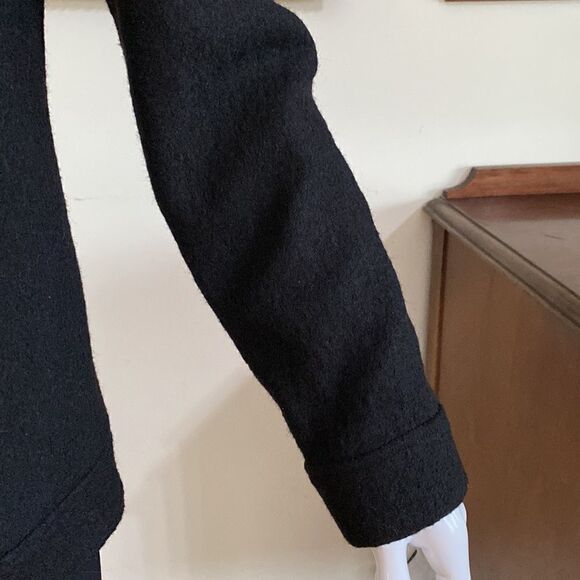 Della Spiga Zippered Black Tailored Wool Jacket - Picture 8 of 15